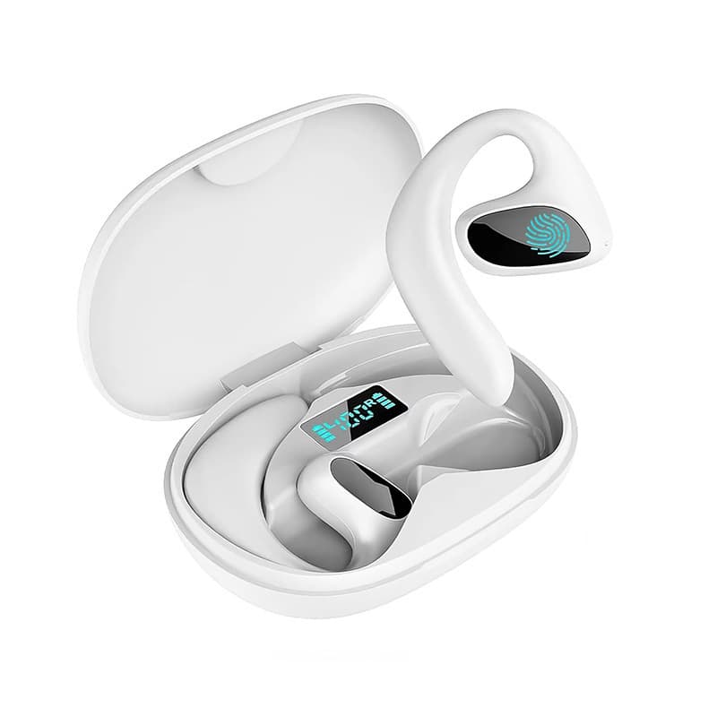 2025 new wireless AI translation smart Bluetooth headset bone conduction open ear hanging sports long-life headset 5