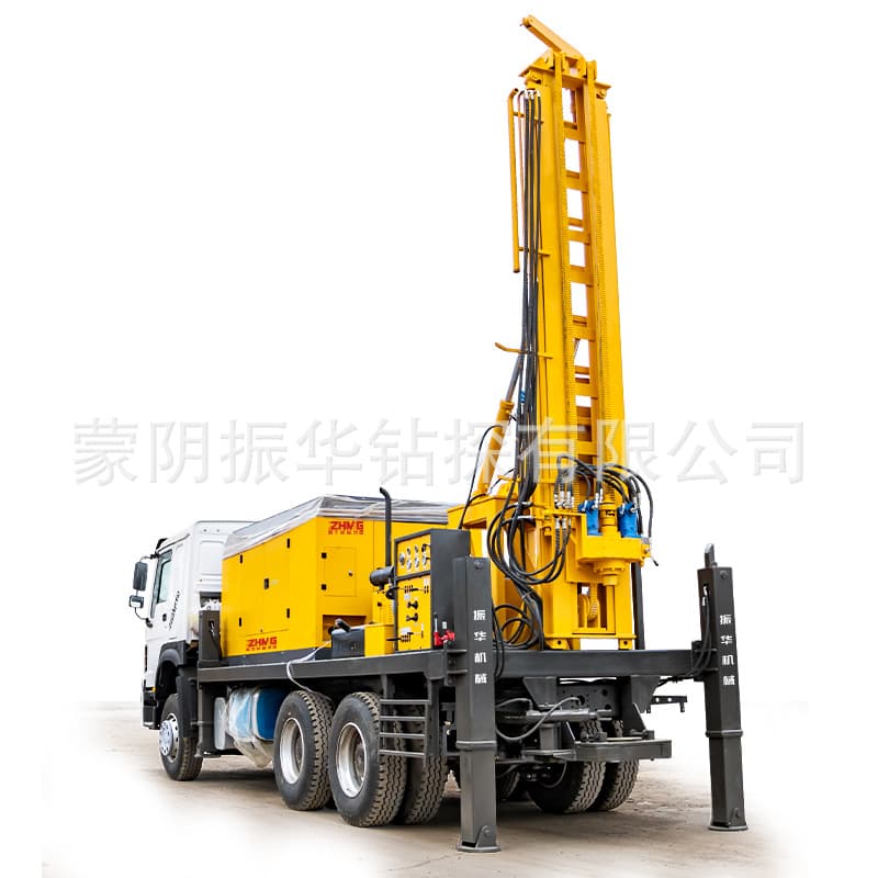 Truck-mounted water well drilling rig, 500-meter truck-mounted pneumatic drilling equipment, core sampling drilling rig, truck-mounted drilling rig 5