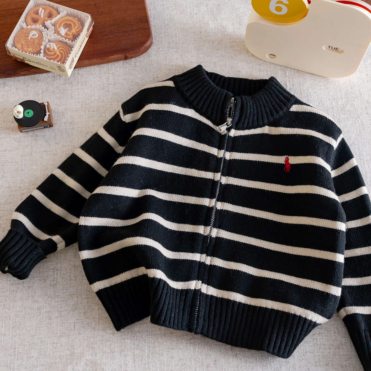Children's cardigan, autumn sweater, knitted jacket for boys with zipper, Korean style 3