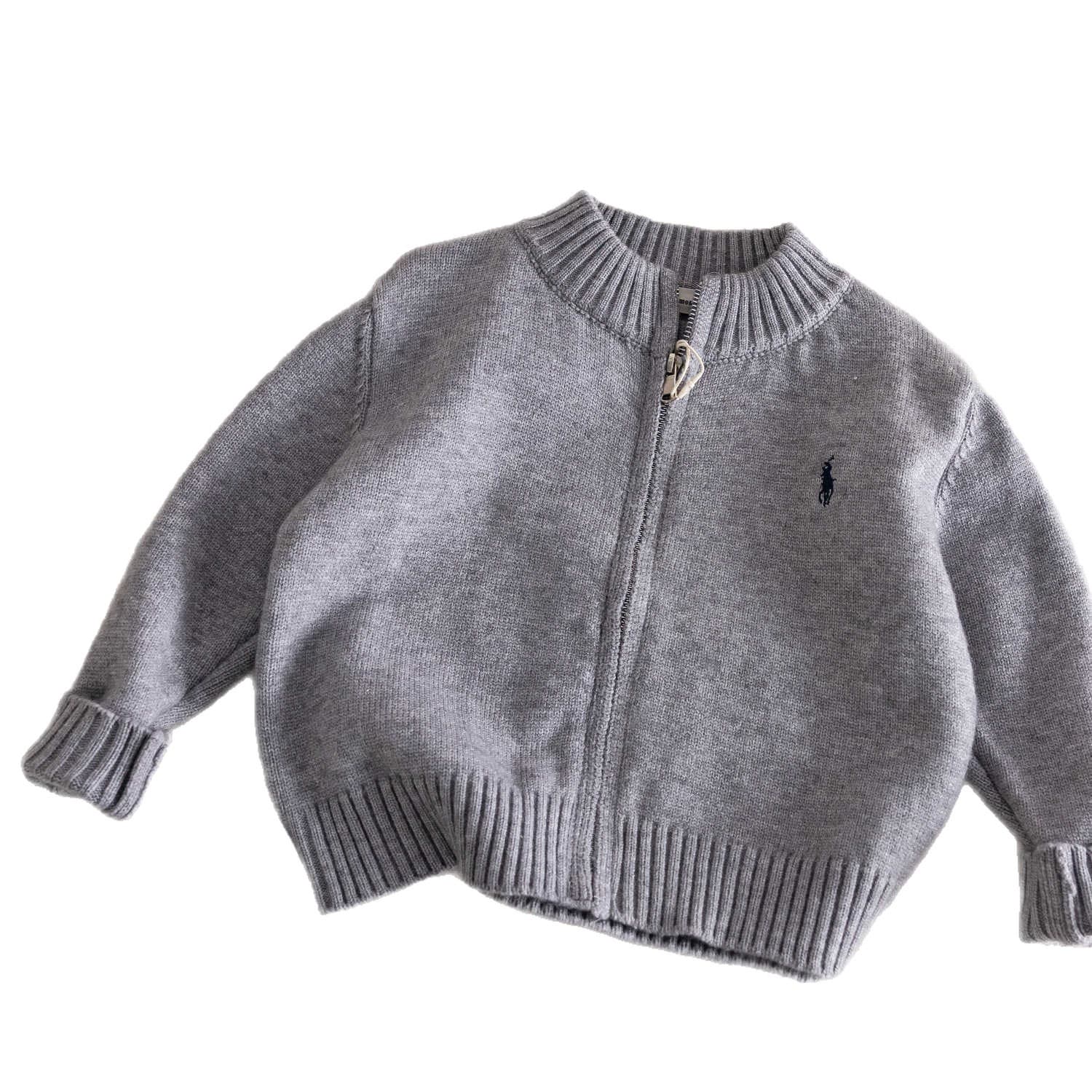 Children's cardigan, autumn sweater, knitted jacket for boys with zipper, Korean style 5
