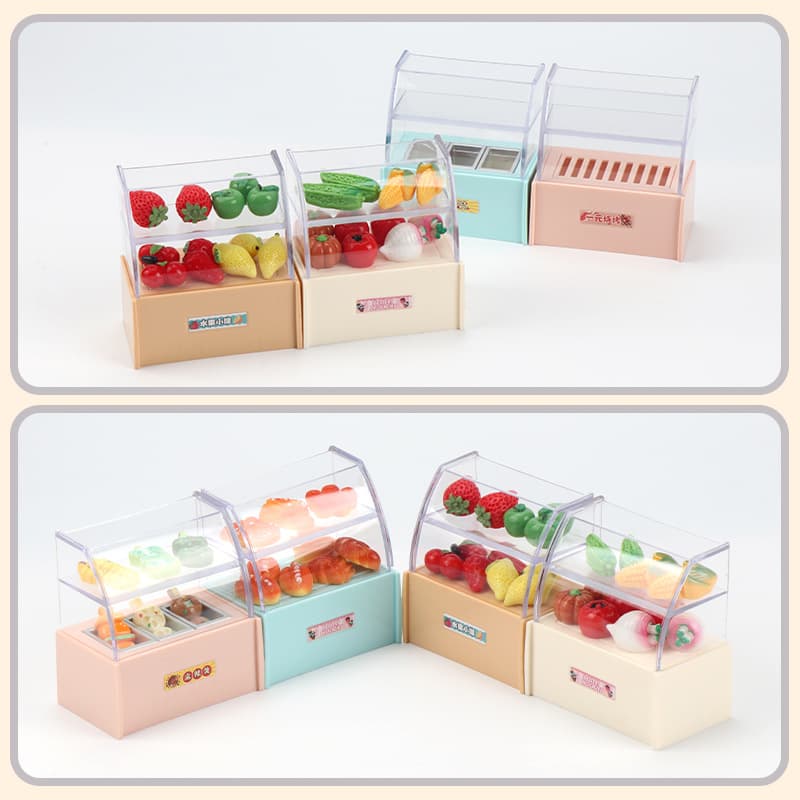 Family small stand, doll house, realistic model, bread 3