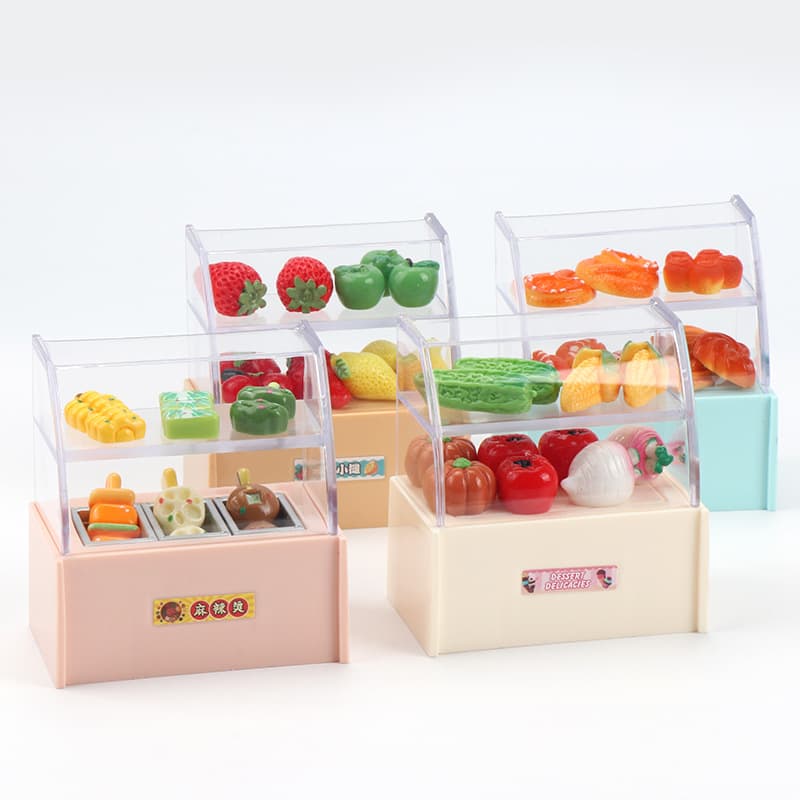 Family small stand, doll house, realistic model, bread 4