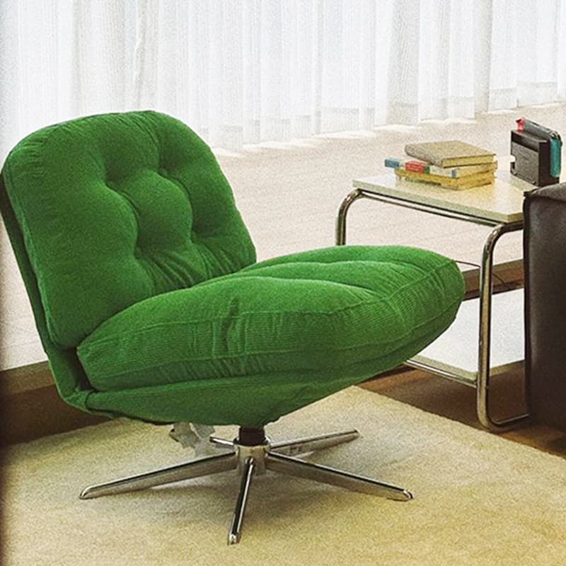Duwei Linge lazy sofa chair can rotate and lift balcony living room single sofa chair Internet celebrity single sofa 4