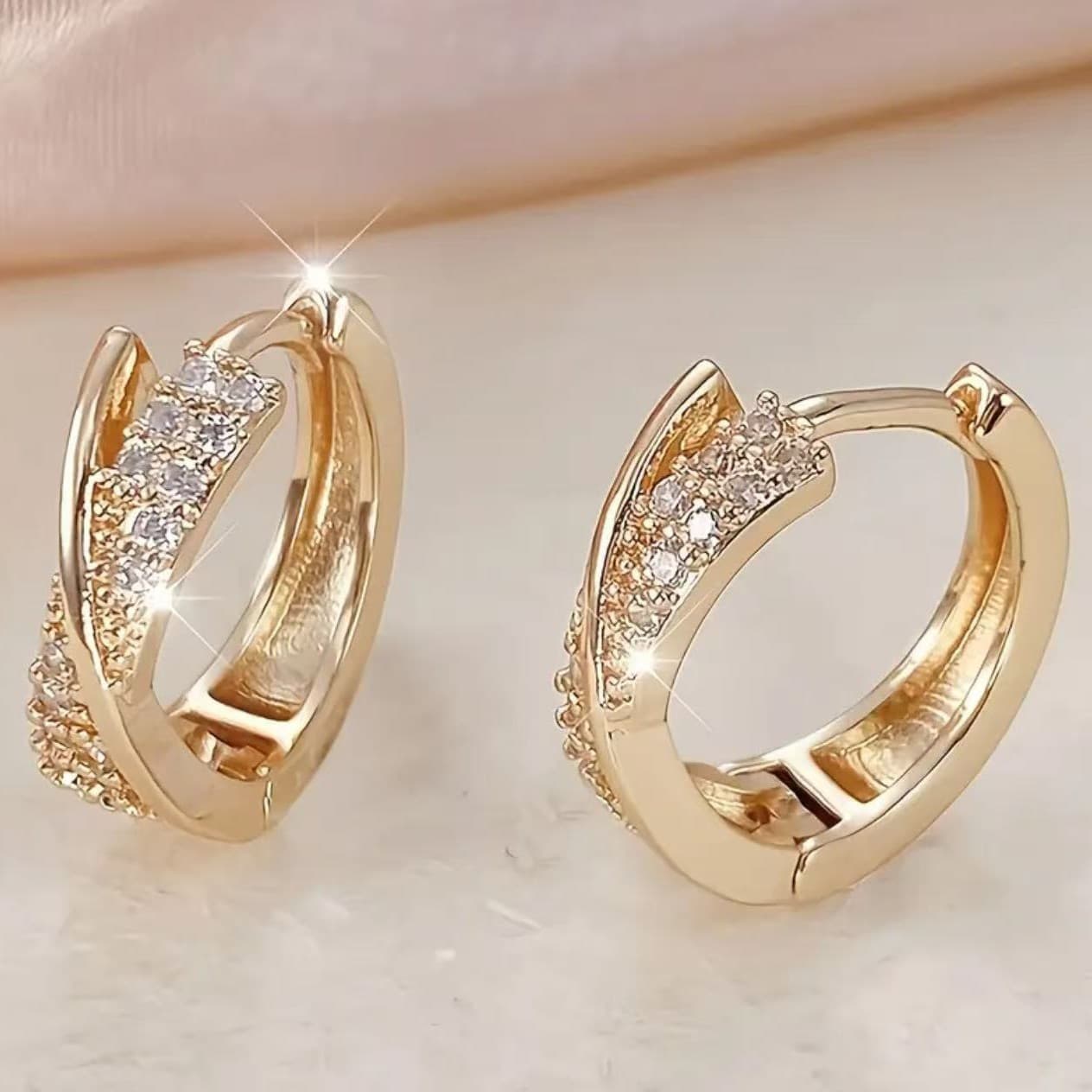 (Cross-border trading), fashionable earrings, Amazon, micro incrustation 2