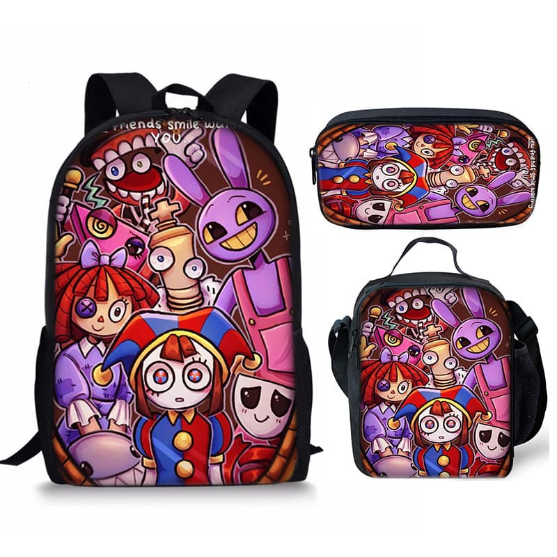 THE AMAZING DIGITAL CIRCUS student school bag meal bag pencil case spine protector 3