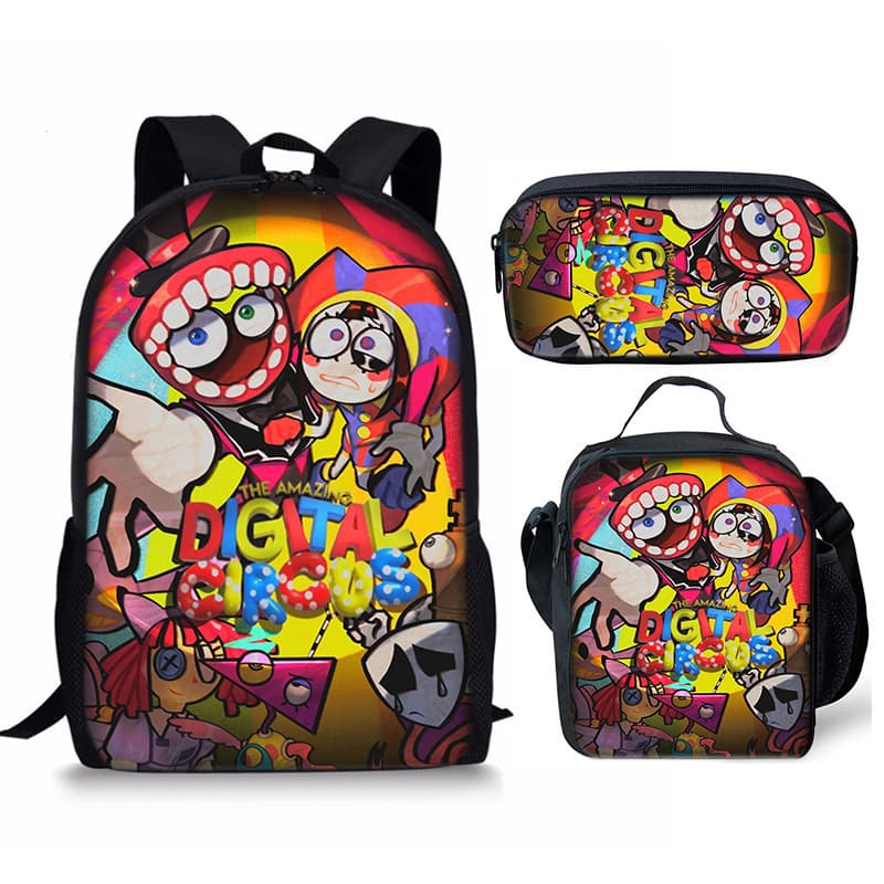 THE AMAZING DIGITAL CIRCUS student school bag meal bag pencil case spine protector 1