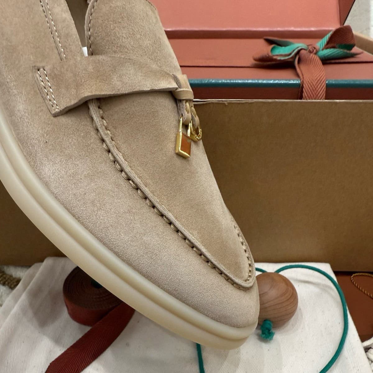 [Channel Top Edition] Women's Genuine Leather LP Loafers Can Walk 10,000 Steps, One-Piece, Business and Leisure Dual-Purpose 2