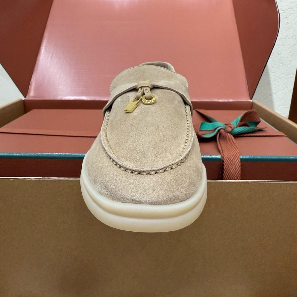 [Channel Top Edition] Women's Genuine Leather LP Loafers Can Walk 10,000 Steps, One-Piece, Business and Leisure Dual-Purpose 4