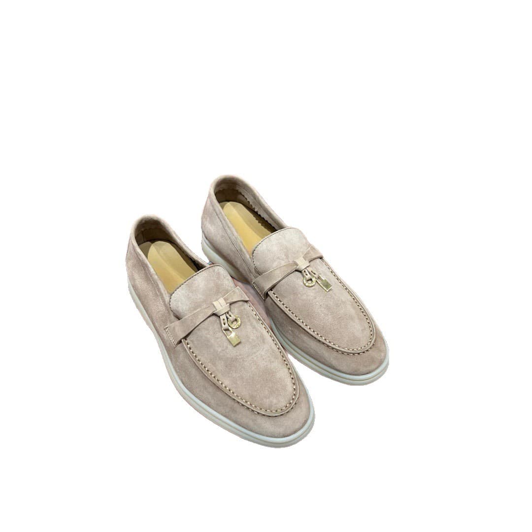 [Channel Top Edition] Women's Genuine Leather LP Loafers Can Walk 10,000 Steps, One-Piece, Business and Leisure Dual-Purpose 5