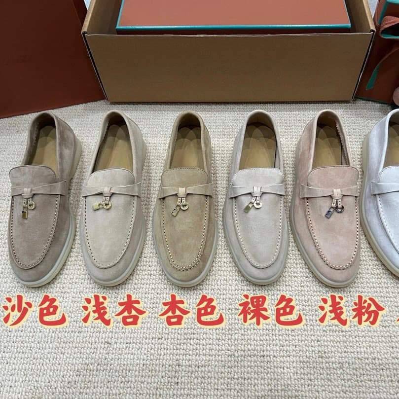 [Channel Top Edition] Women's Genuine Leather LP Loafers Can Walk 10,000 Steps, One-Piece, Business and Leisure Dual-Purpose 1