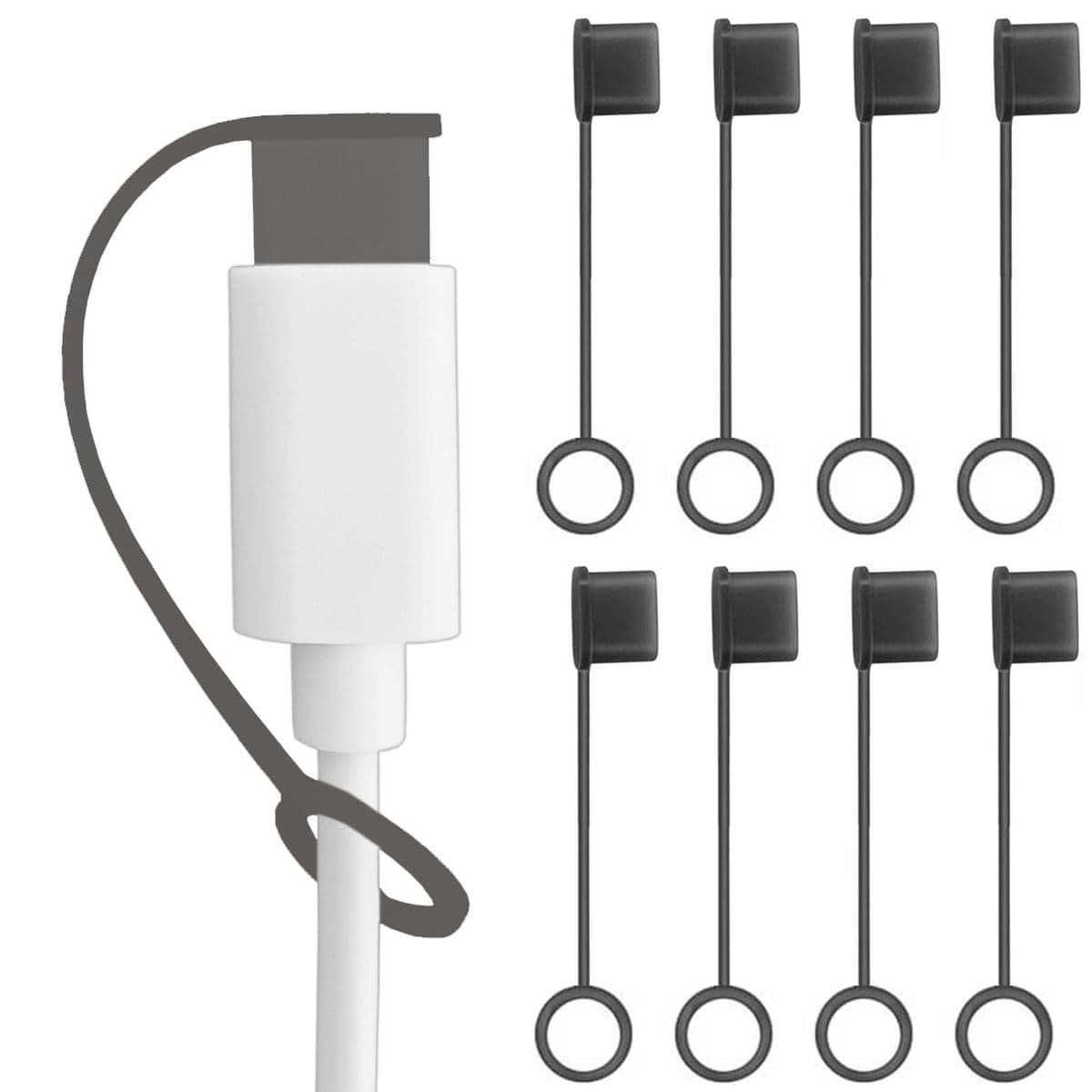Type-c data cable anti-lost tether silicone soft and close-fitting dust-proof and anti-oxidation protection adapter cover dust-proof plug 1