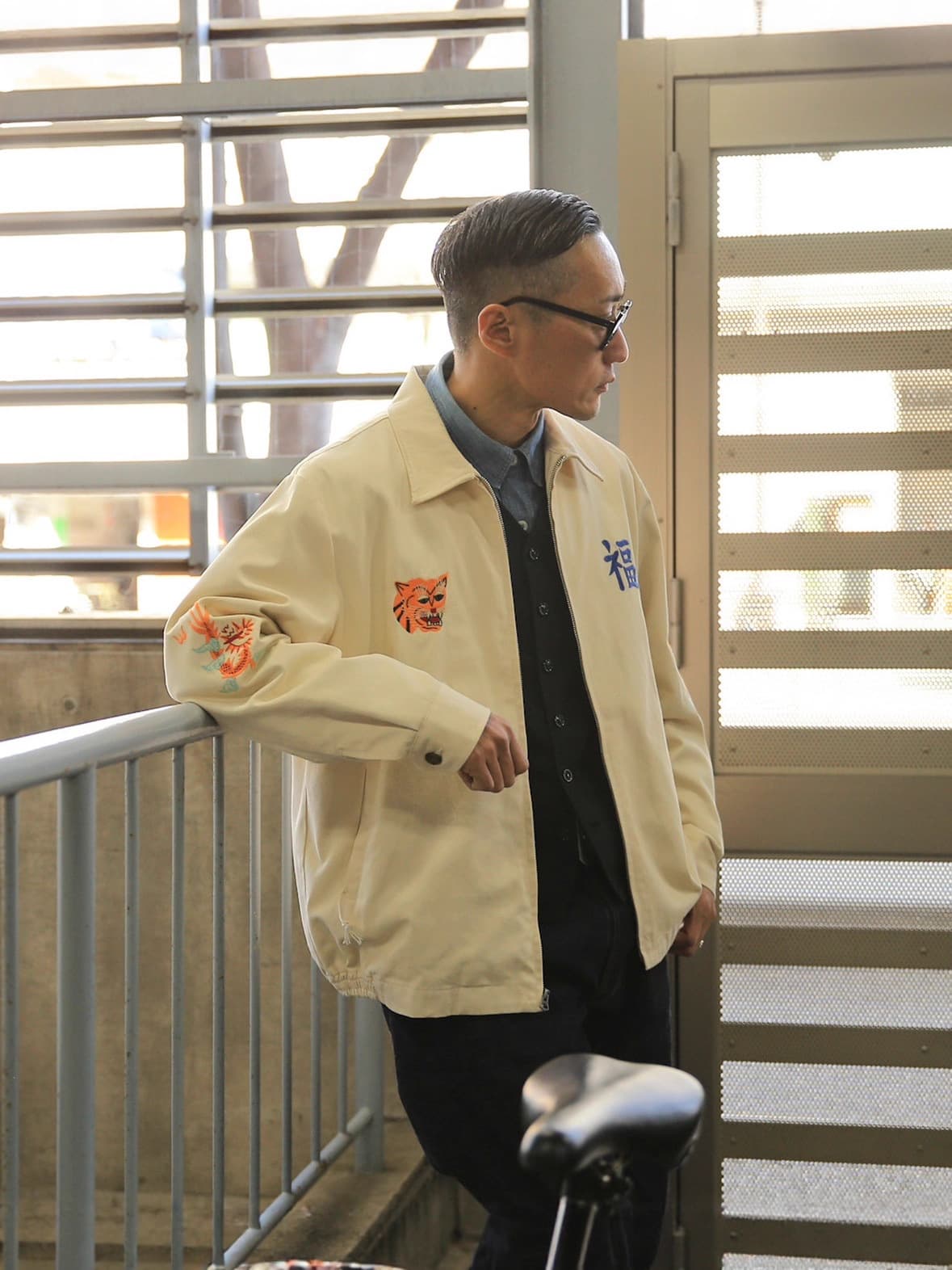 Spring and Autumn Yokosuka Jacket Vietnamese Embroidery Oriental Retro Vietnam Jacket Ami Khaki Work Jacket 2