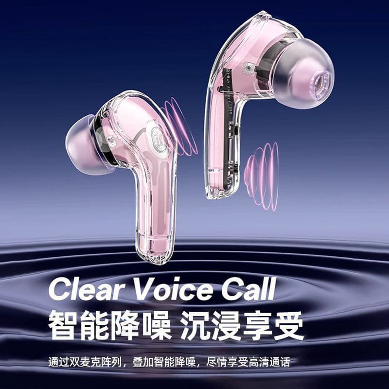 Super high-value air31 transparent high-sounding in-ear sports digital display wireless Bluetooth headset factory 4