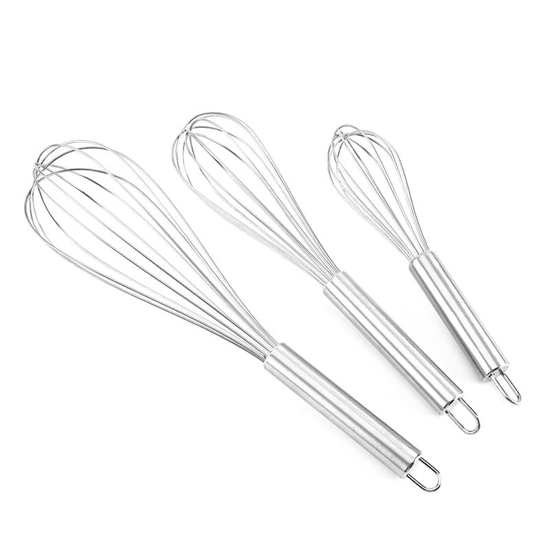 8-inch 10-inch 12-inch manual egg beater stainless steel multi-purpose cream egg white beater handheld mixer for baking 5