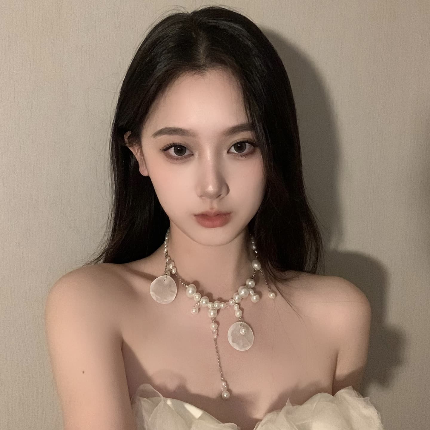 Necklace for bride with zircon, fashionable set, design chain for key bag , light luxury style, Birthday gift, high-quality style 3