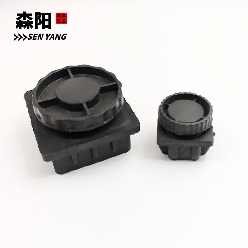 Office chair plastic feet square plastic adjusting feet adjustable height plug cabinet feet plastic feet 2