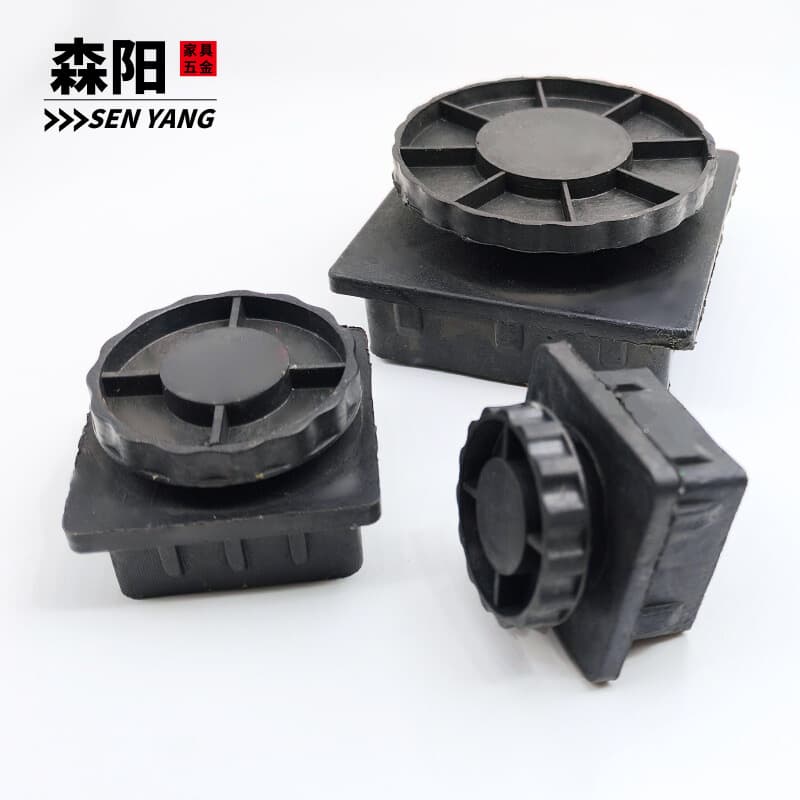 Office chair plastic feet square plastic adjusting feet adjustable height plug cabinet feet plastic feet 3