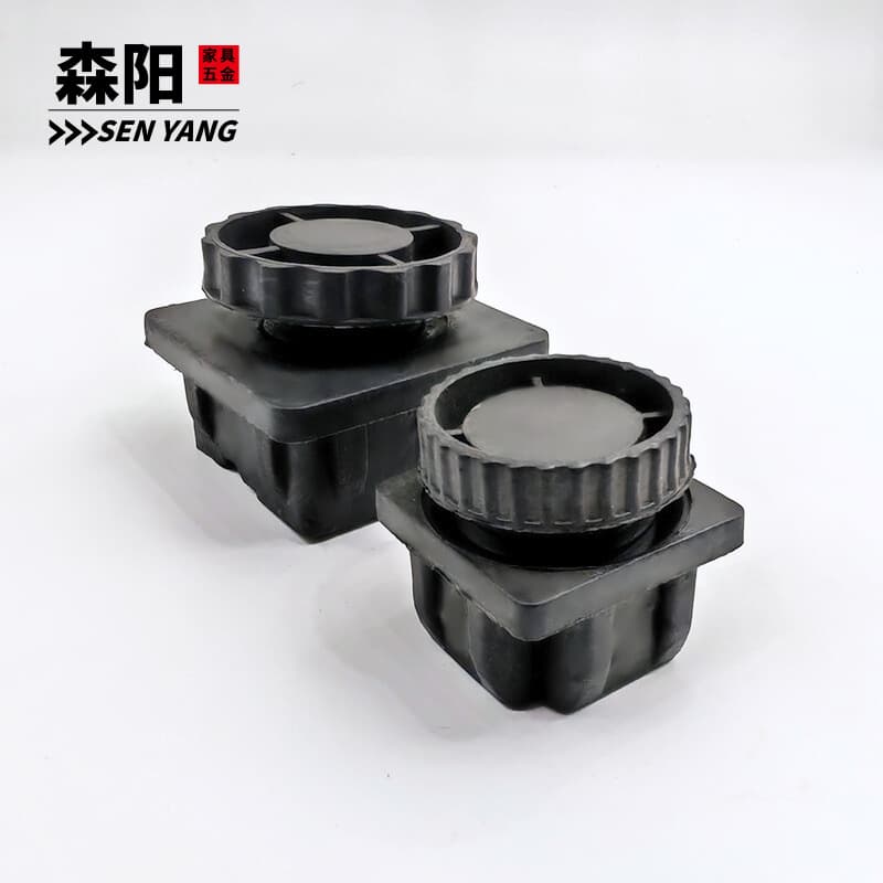 Office chair plastic feet square plastic adjusting feet adjustable height plug cabinet feet plastic feet 4