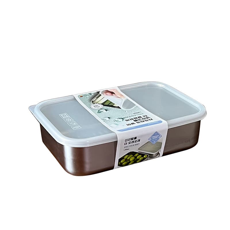 304 stainless steel crisper fruit lunch box food grade refrigerator storage box frozen dumpling food sample box 5