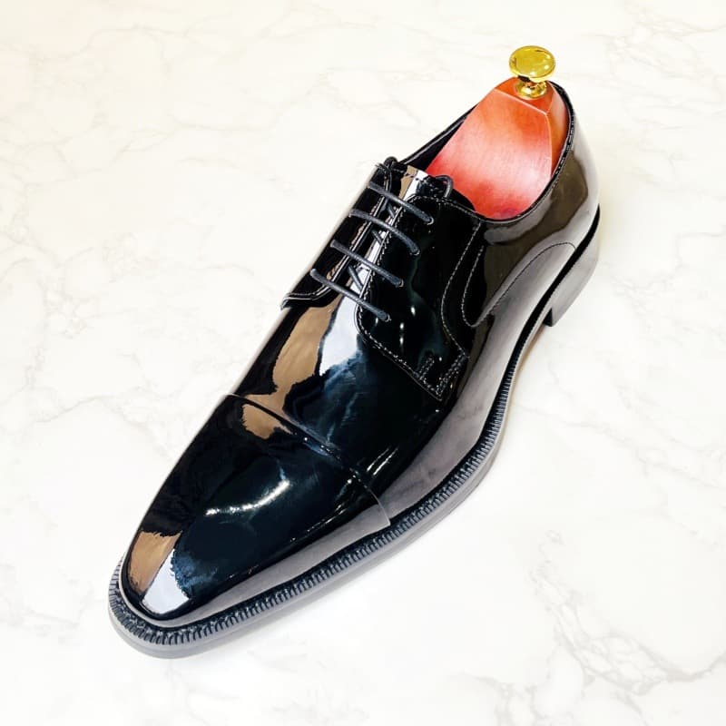 Casual shoes square toe English style, genuine leather 1