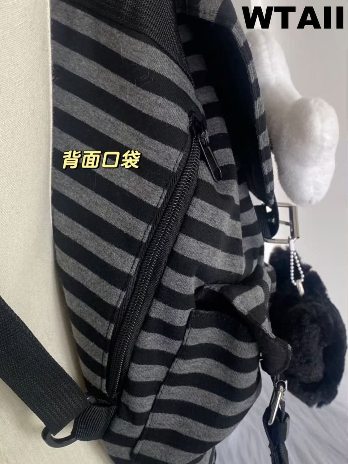 Retro Japanese backpack, capacious bag, worn on the shoulder 5