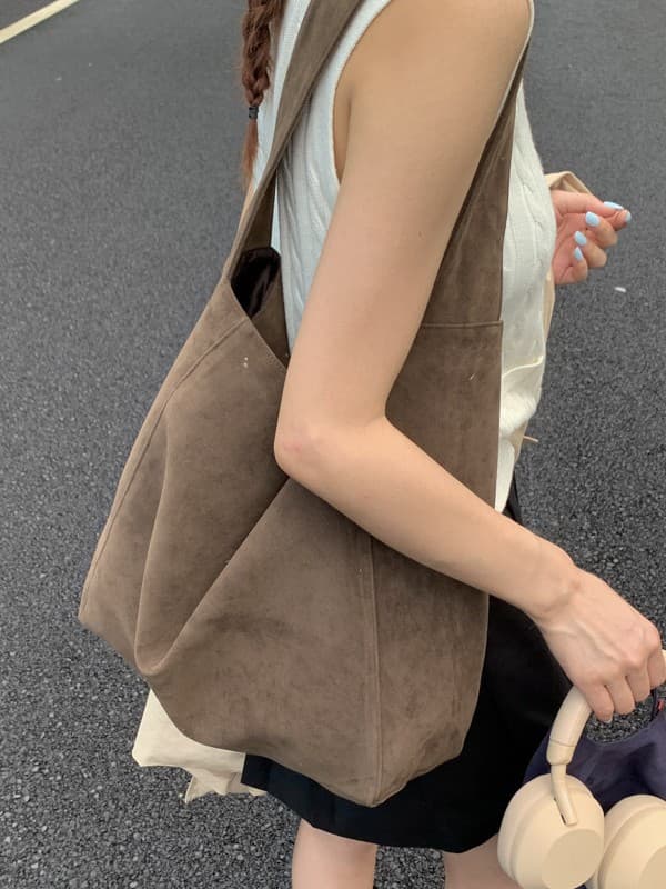 Capacious underarm bag, shoulder bag, summer retro matte one-shoulder bag 4