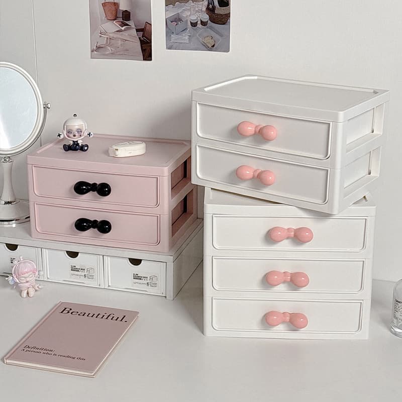 Student desk stationery desk storage rack cosmetics storage box work station box desktop drawer storage box