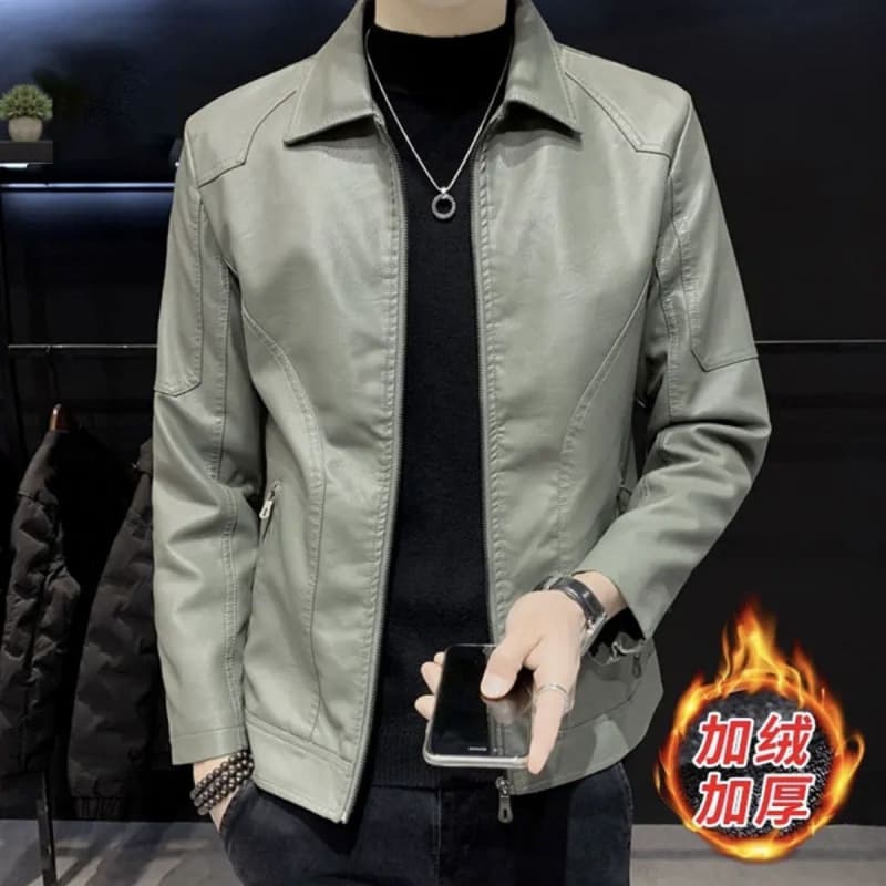 Demi-season trend fleece jacket, slim fit, Korean style 2