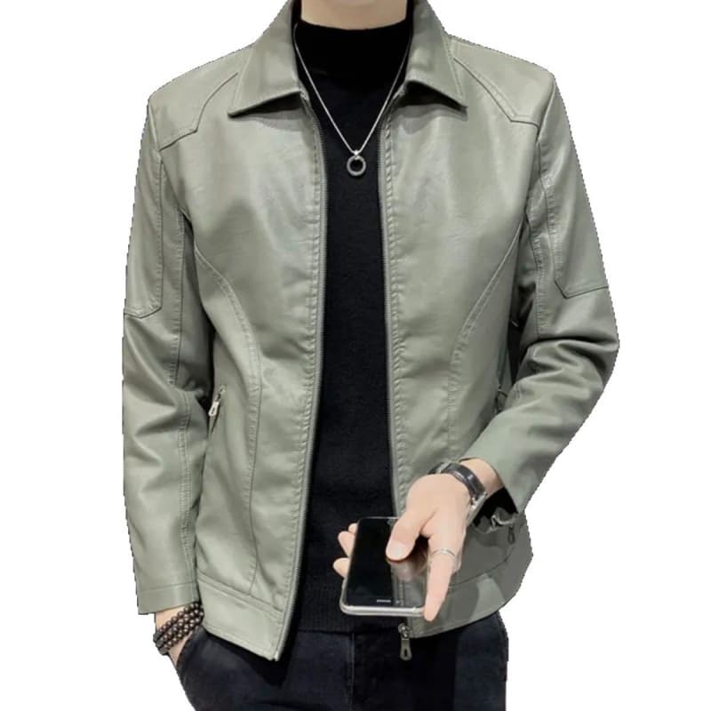 Demi-season trend fleece jacket, slim fit, Korean style 5