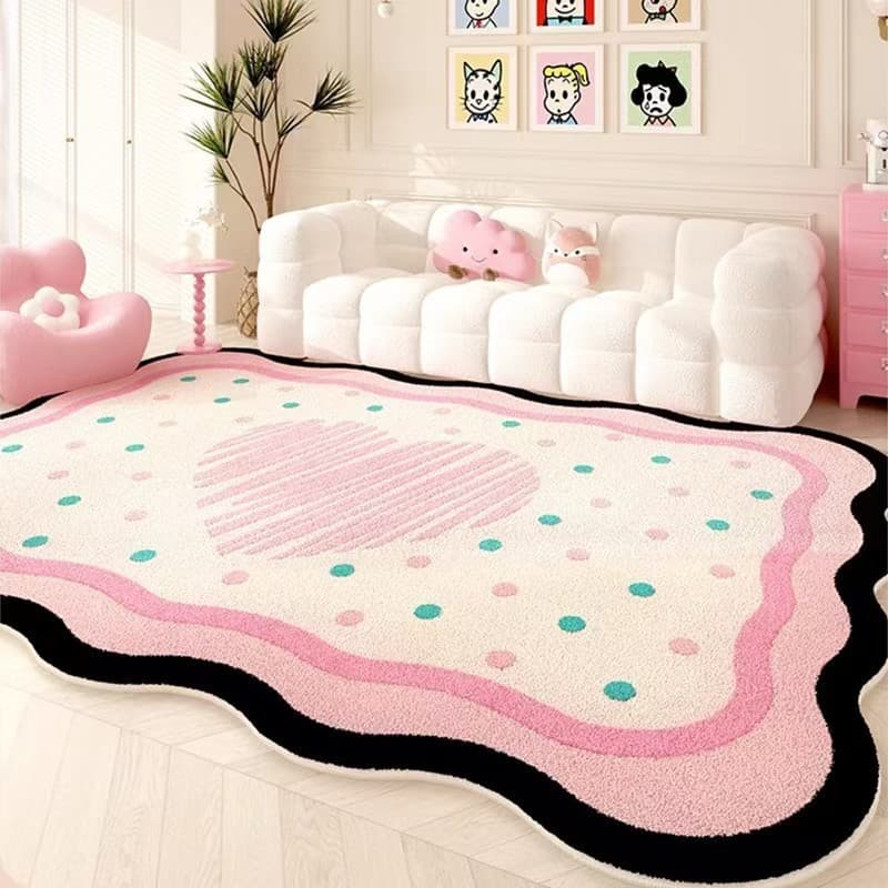 (Wholesale), cute cartoon carpet for living room made of faux fur, increased thickness 1