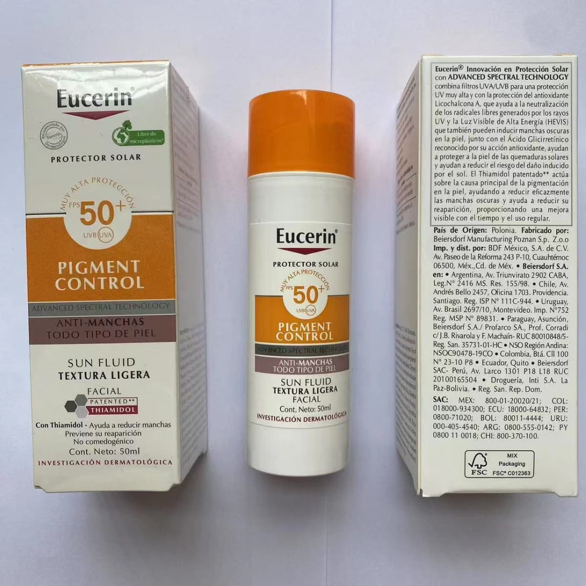 Refreshing matte sun protection cream for face, limited edition, oil sheen control, SPF50, UF-protection, 50 ml 1