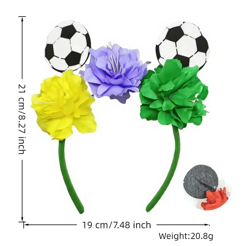 (Cross-border trading), football realistic atmospheric headband, ball head 5