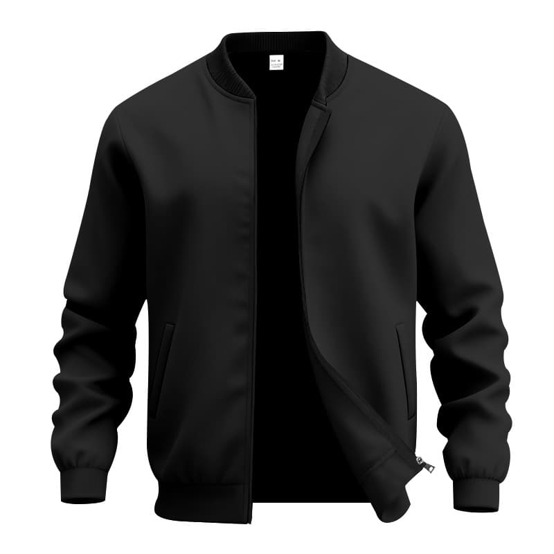 (Cross-border trading), retro baseball uniform with zipper, cardigan, men's jacket, American style, simple and elegant design 5