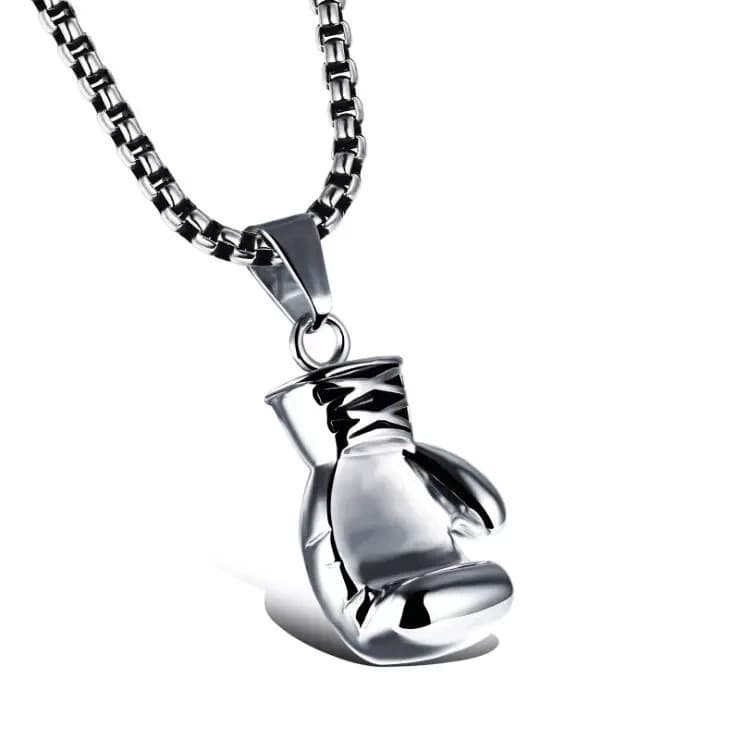 Boxing gloves, pendant, sports necklace for gym, accessory stainless steel, European style 2