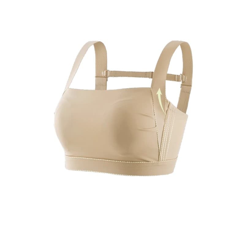 Supporting tea cup, sports underwear, wireless bra, plus size 5