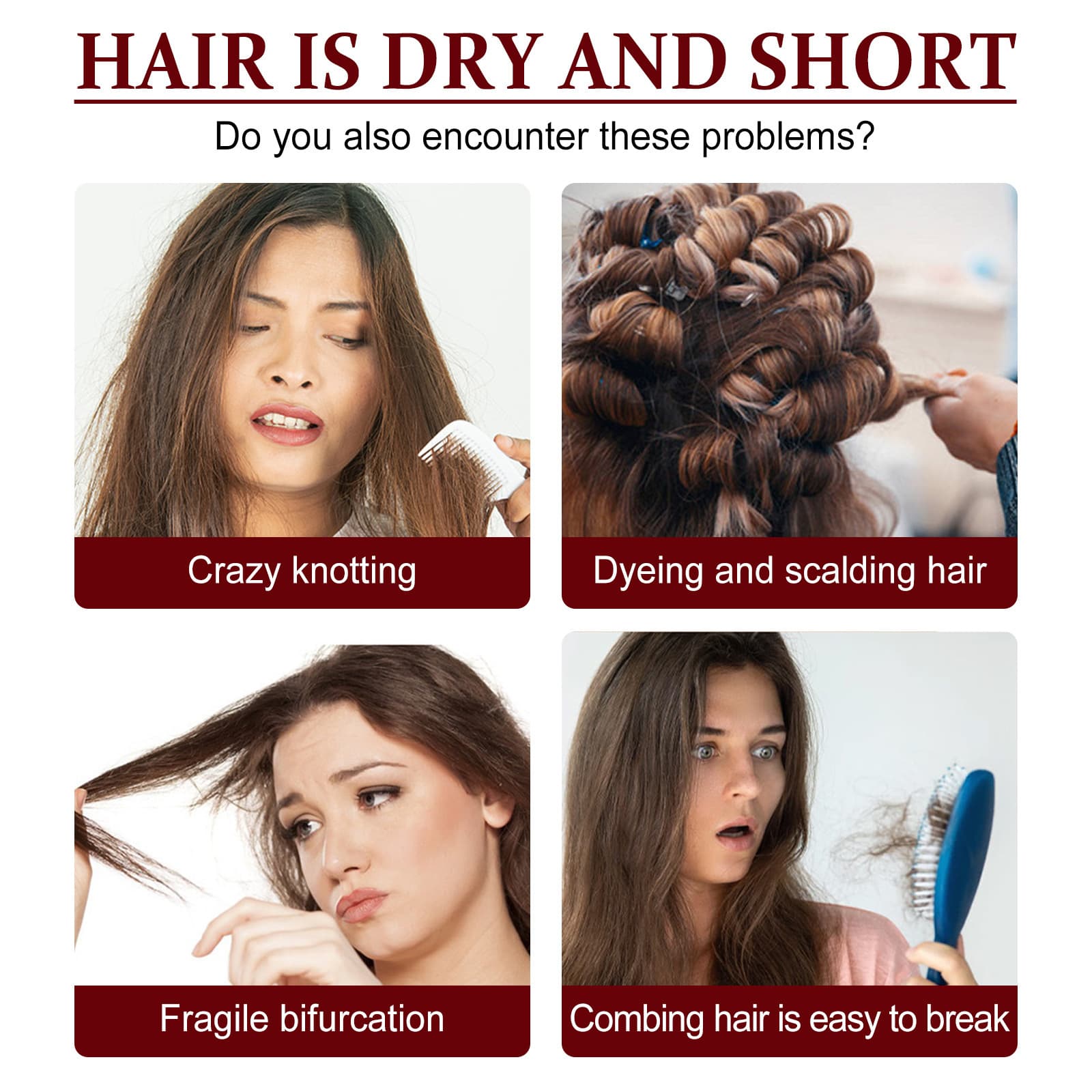 EELHOE Conditioner, revitalizing nutritious essence anti-dryness, adds volume, self-care 3