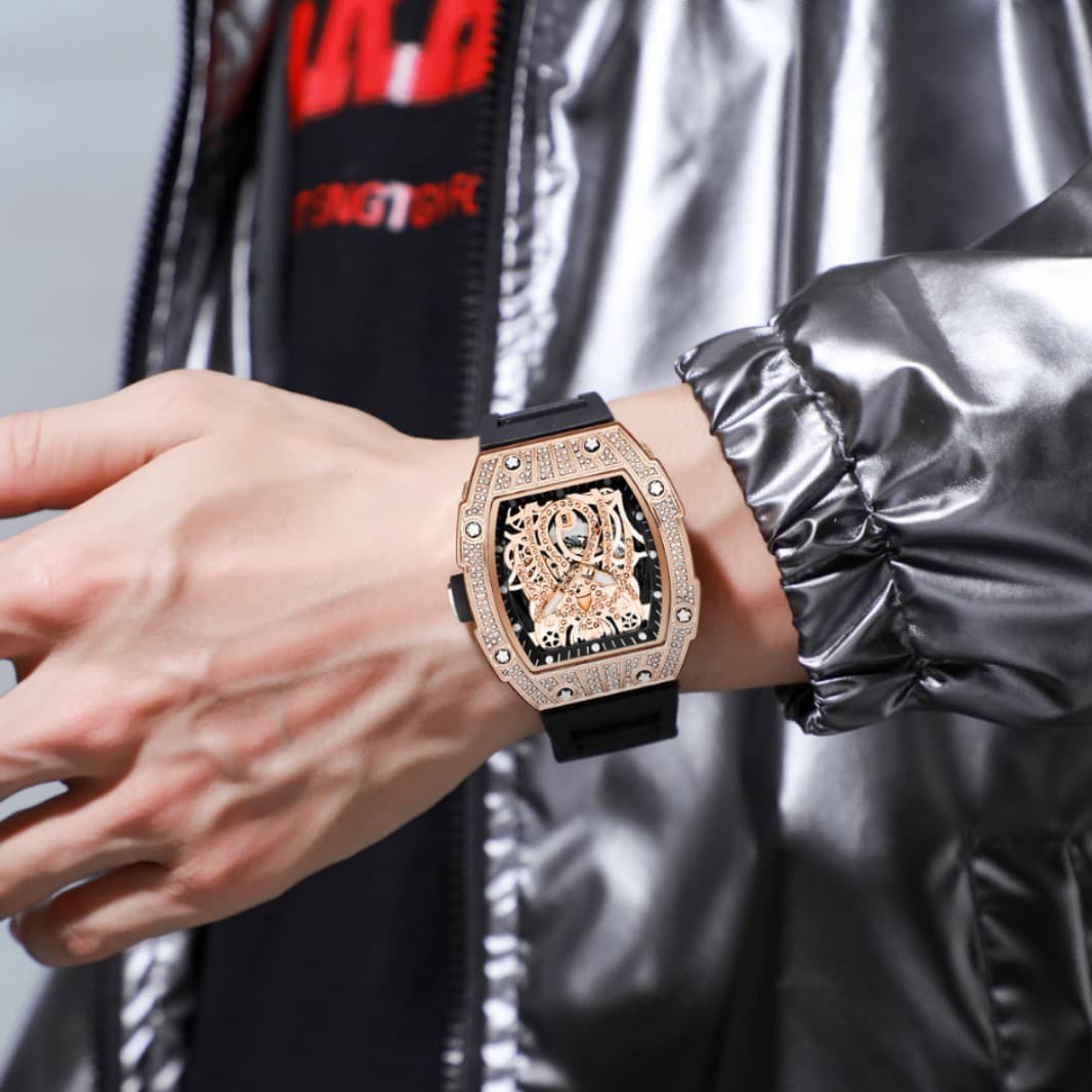 Trend swiss watch for students, mechanical calendar 2