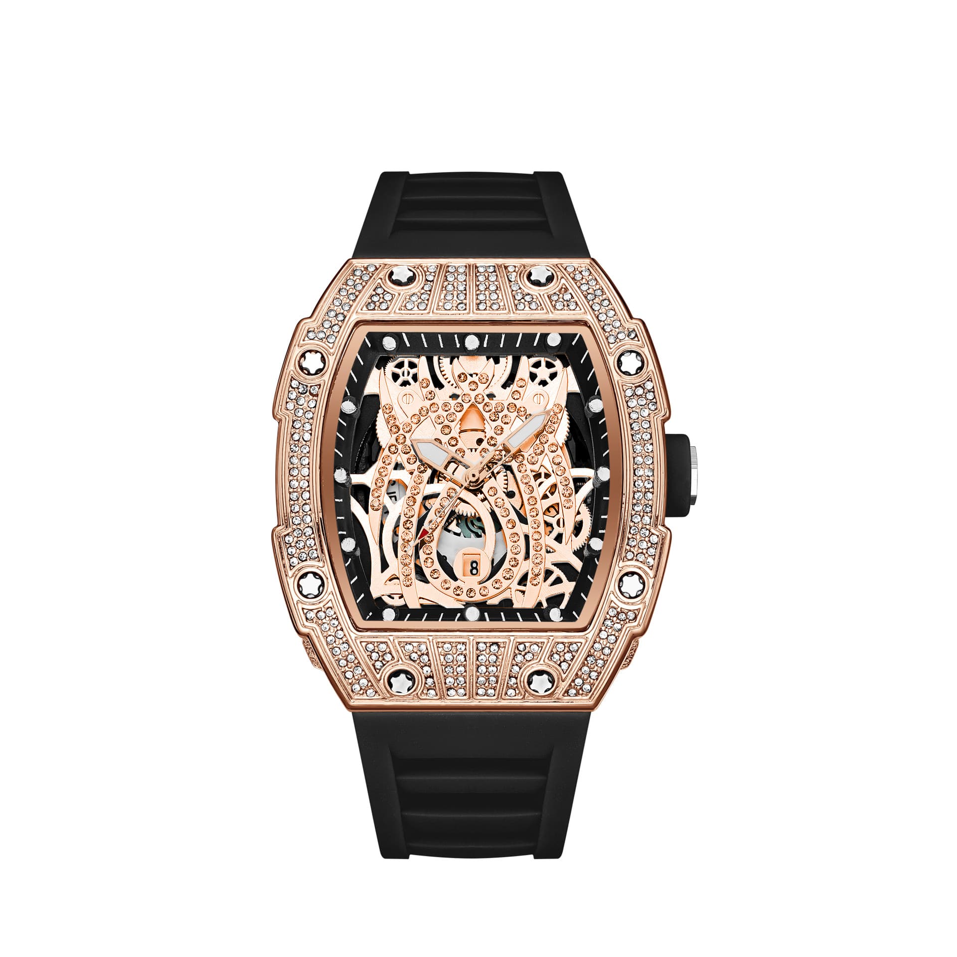 Trend swiss watch for students, mechanical calendar 5