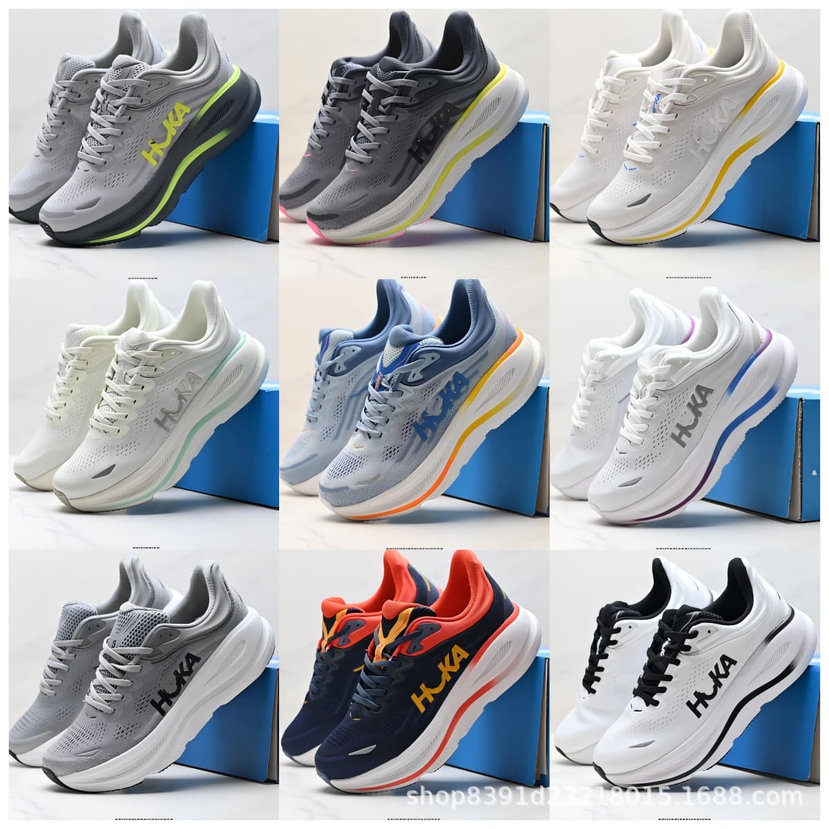 Putian Pureland cross-border HOK-A Bondi 9 men's and women's casual sports shoes shock-absorbing cache lightweight running shoes 3