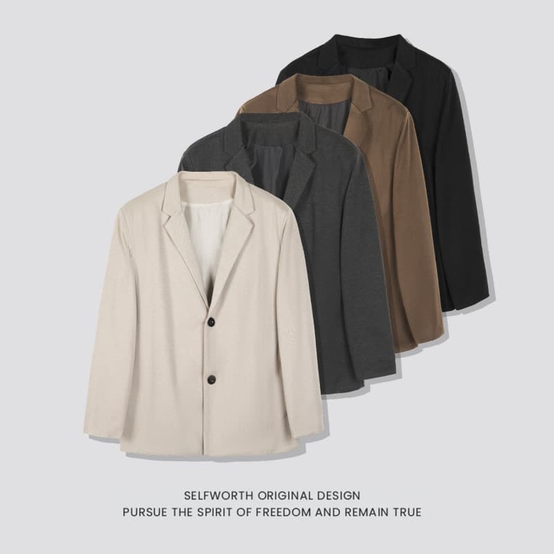 Trend woolen coat, men's autumn universal suit, Korean style 2