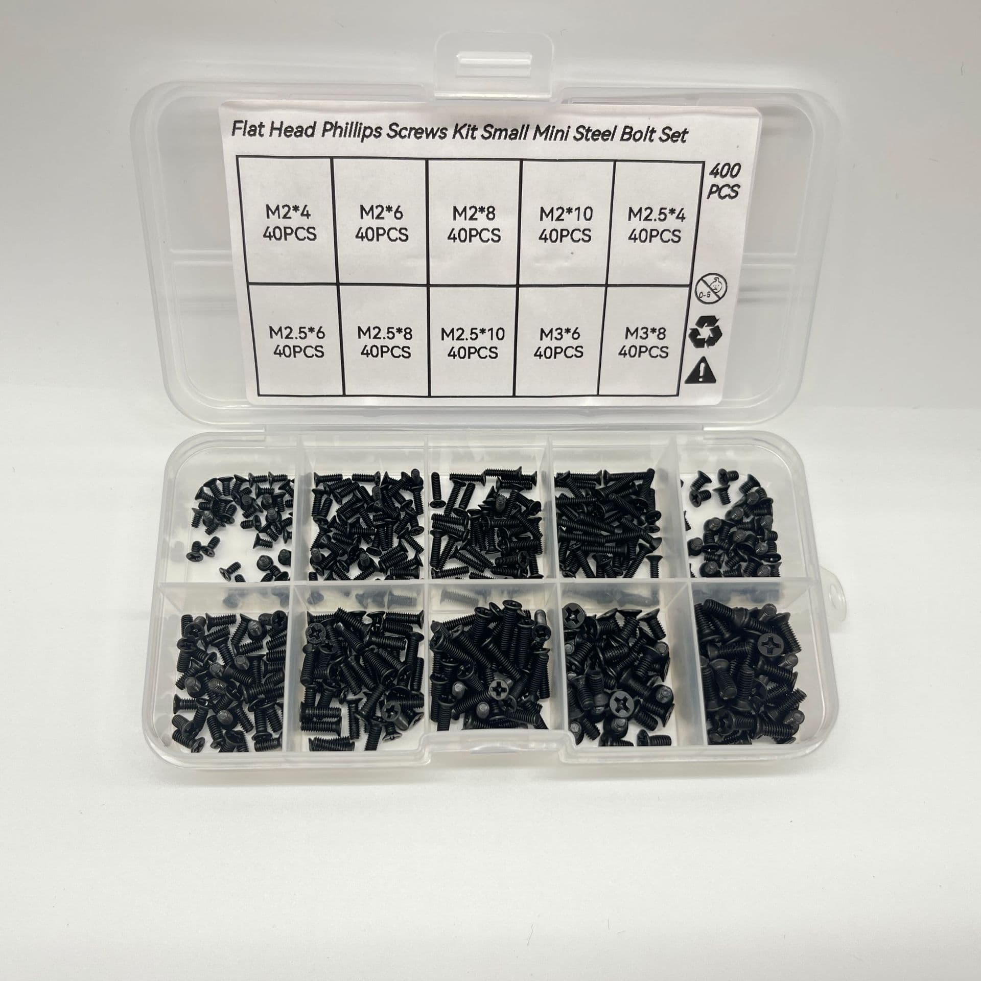 400pcs /1000pcs Cross-border combination set Computer screw set Eyeglass screws M1.2-M3 4