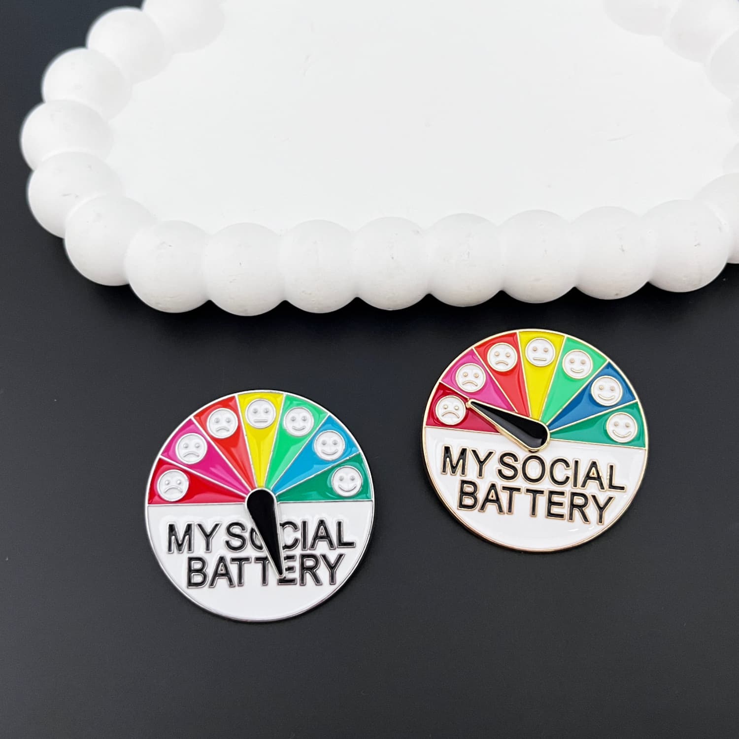 (Cross-border trading), cartoon rainbow brooch, creative badge, metal accessory 2