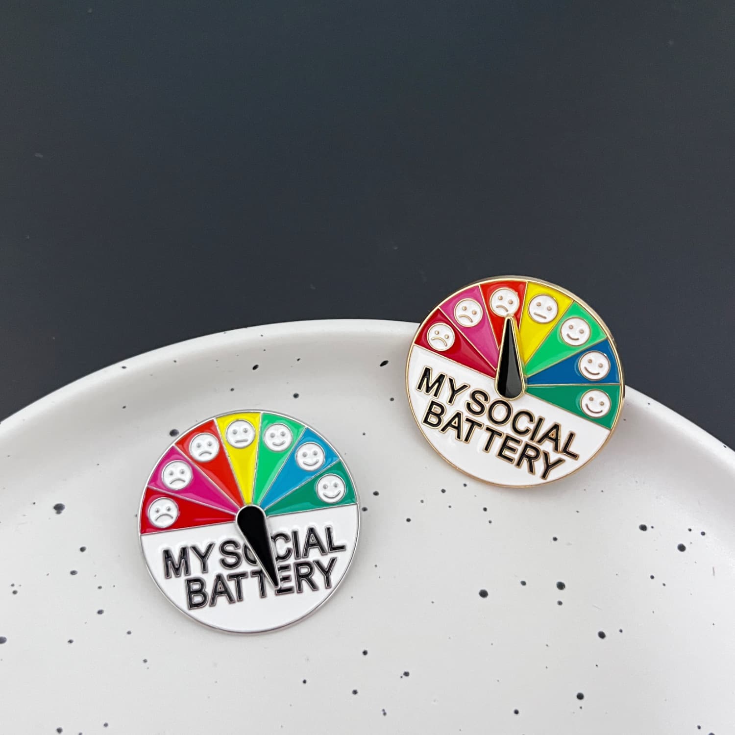 (Cross-border trading), cartoon rainbow brooch, creative badge, metal accessory 3