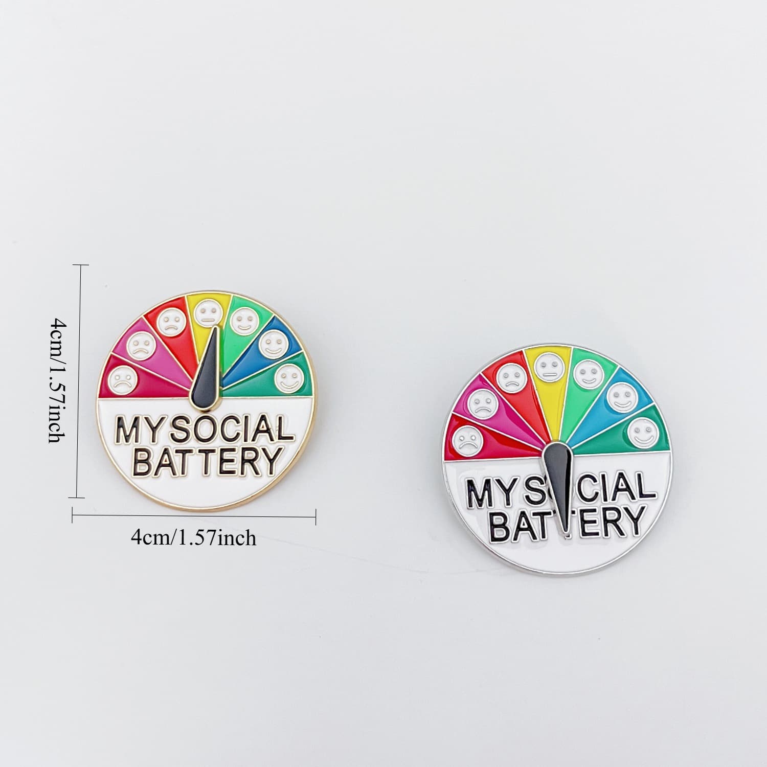 (Cross-border trading), cartoon rainbow brooch, creative badge, metal accessory 4