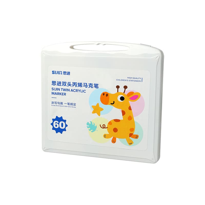 Sijin Acrylic Double-Sided Marker Watercolor 80 Colors 5