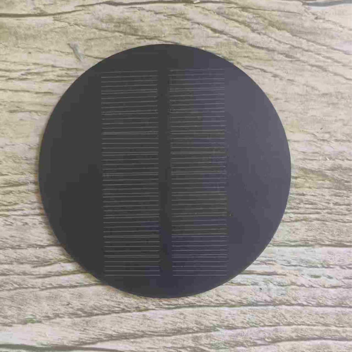 Matte single crystal solar-powered, photovoltaic battery, 80mm, custom-made 5