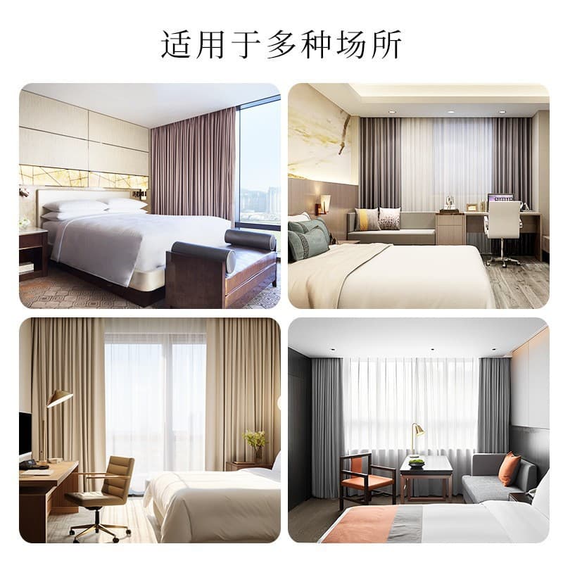 Warehouse factory high blackout curtains gray sunshade engineering curtains complete set of finished office heat insulation sun protection curtains 4