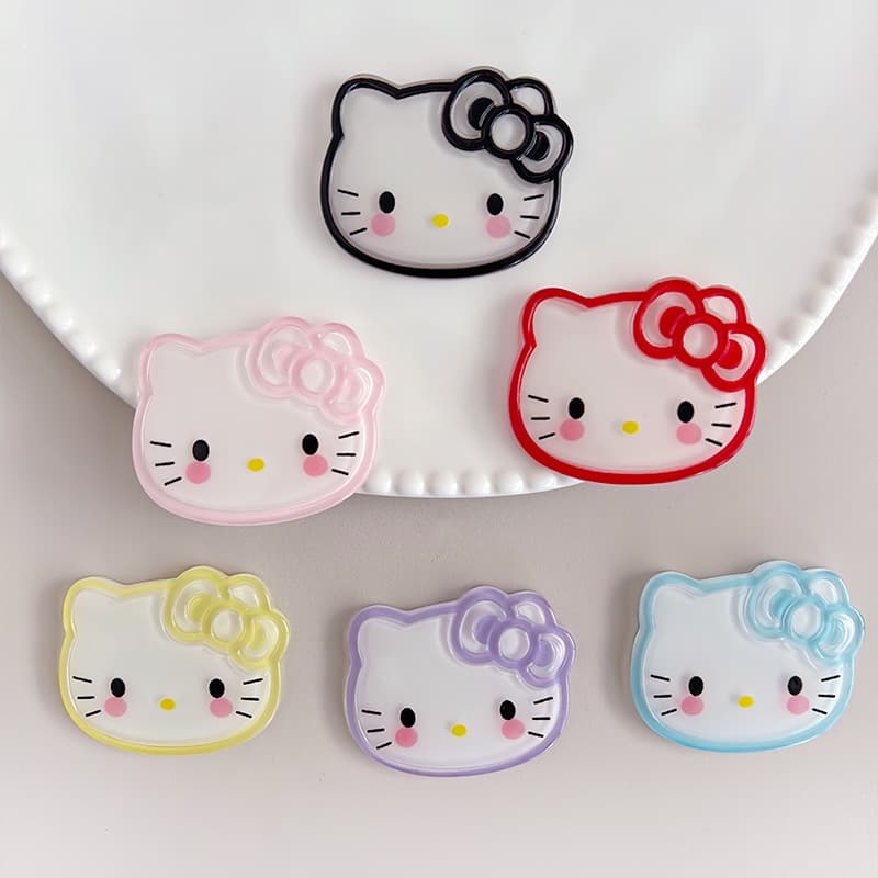 Big cute transparent phone case, hair accessory, hairgrip, keychain, DIY 3