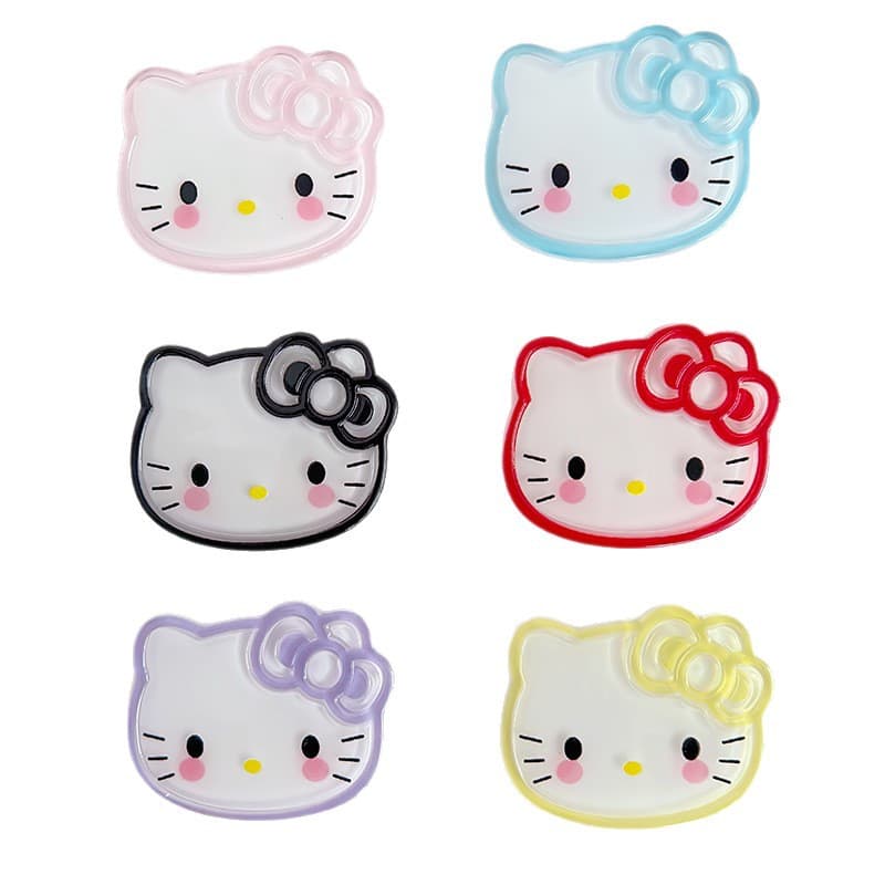 Big cute transparent phone case, hair accessory, hairgrip, keychain, DIY 5