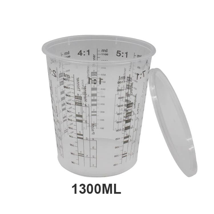 (Cross-border trading), mixed transparent plastic measuring cup scaled 4